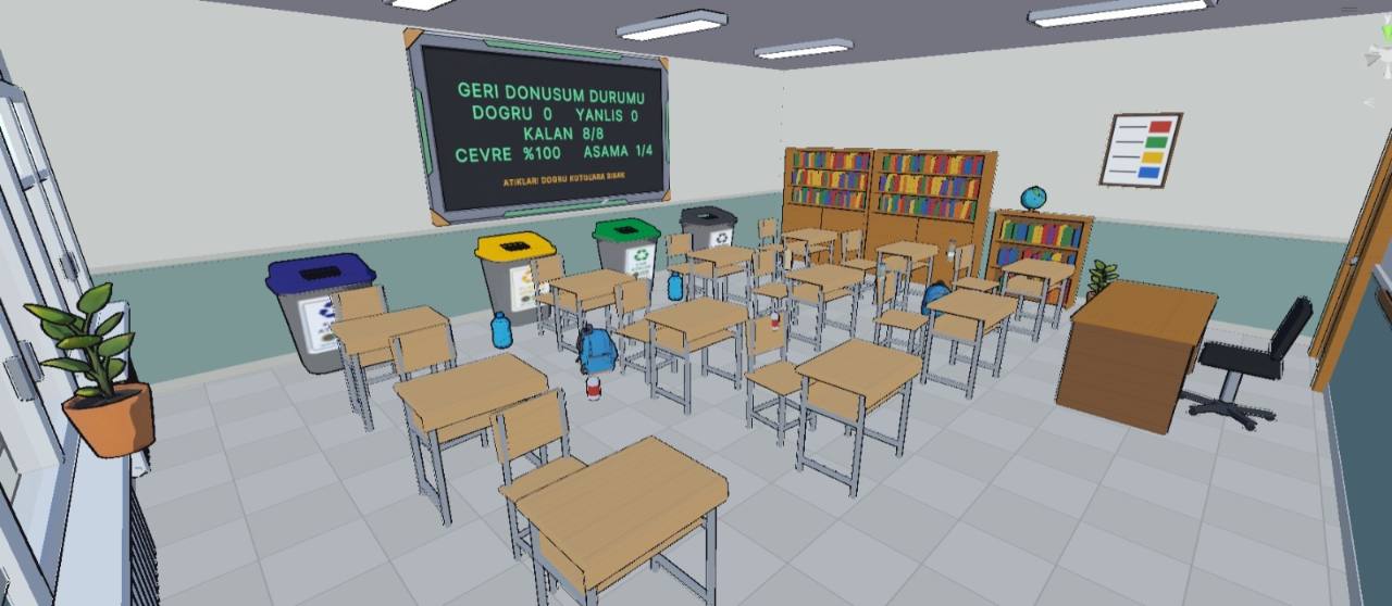 Eco Quest sınıf bölümünün oyun içi görüntüsü